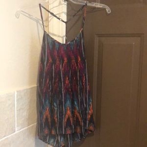 Multi colored , semi long tank top